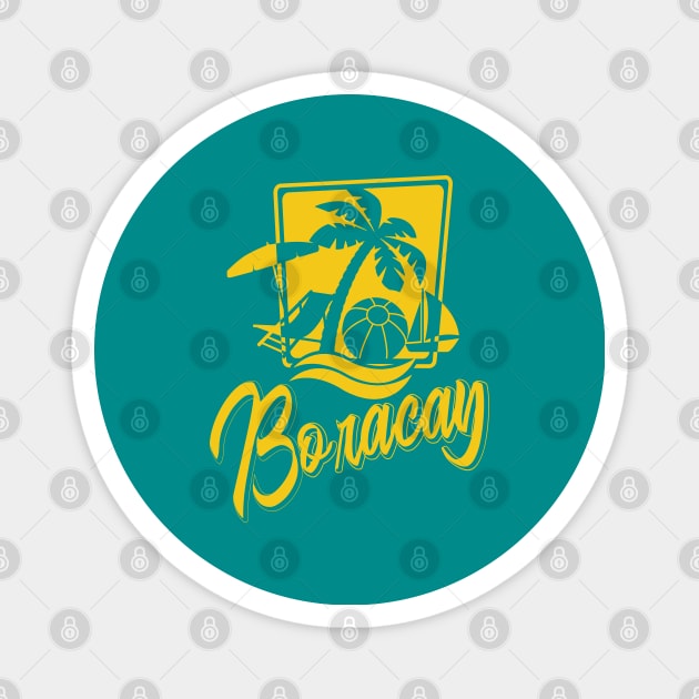 Beach Vacation Boracay Magnet by Bertees